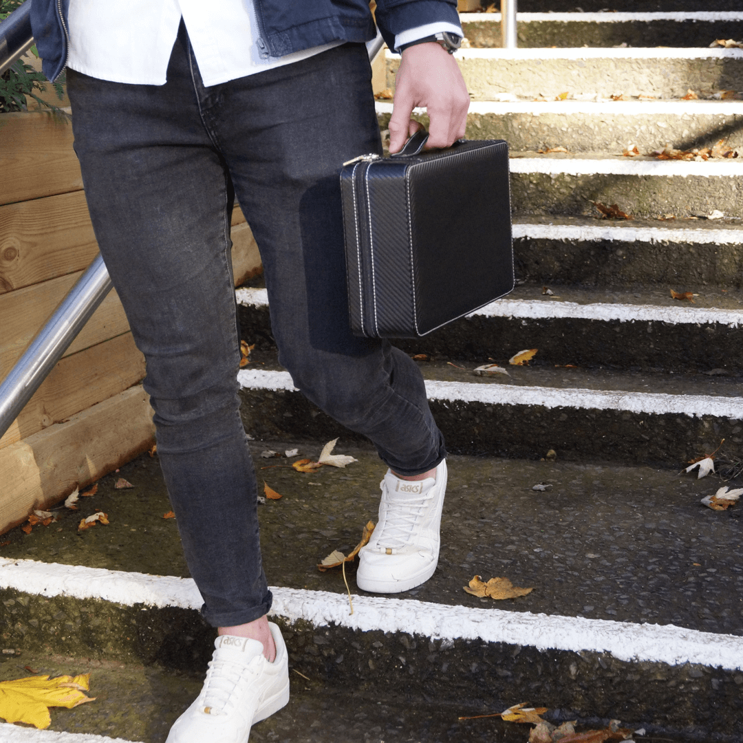 10 watch travel case carbon
