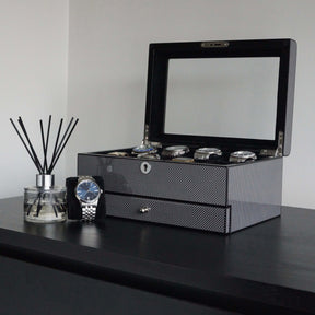 Men's 8 Slot watch box Jewellery accessory tray drawer 
