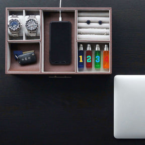 Men's Valet Tray bedside organiser jewellery and accessory storage