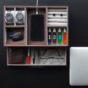 Men's Valet Tray bedside organiser jewellery and accessory storage