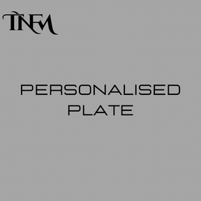tranform uk personalised plate engraving initials gloss metal silver 