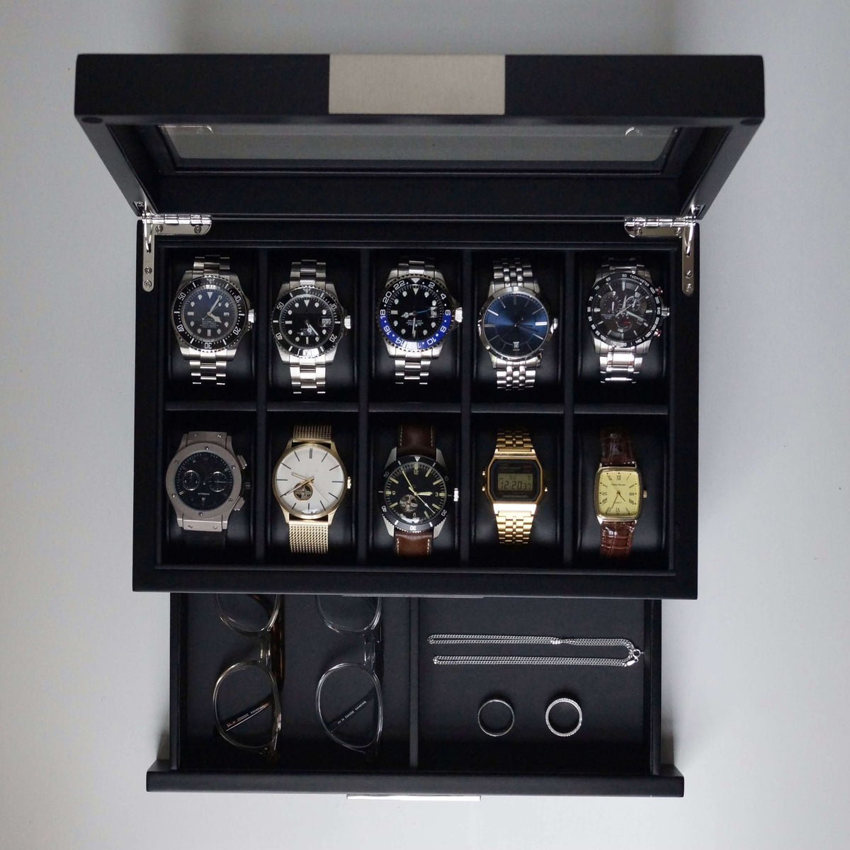 LUXURY WATCH DISPLAY CASE CABINET & JEWELLERY BOXES - UK-englishpewter